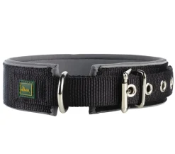 HUNTER® Hundehalsband Neopren Reflect Schwarz