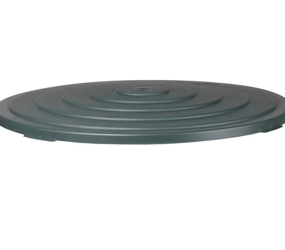 ICS Kunststoff-Deckel für Regentonne 500 l, rund, Dunkelgrün Outlet