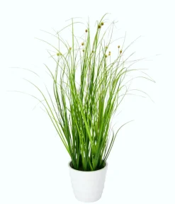 I.GE.A . Kunstpflanze Grasbusch im Kunststoff-Topf, ca. H45 cm Grün Best