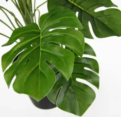 I.GE.A . Kunstpflanze Monstera im Wasserhyazinthentopf, ca. H46 cm Grün
