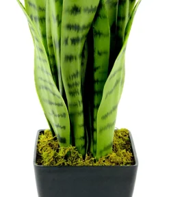 I.GE.A . Kunstpflanze Sansevieria im Kunststoff-Topf, ca. H75 cm Grün Hot