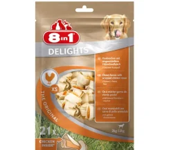 8in1 Hundeleckerlies > Hundesnack Delights Kauknochen im Beutel