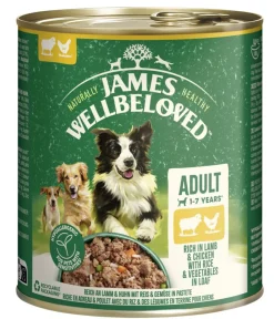 JAMES WELLBELOVED™ Nassfutter Hund > James Wellbeloved Nassfutter für Hunde Adult, Lamm & Huhn in Pastete