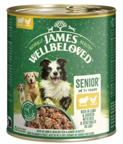 JAMES WELLBELOVED™ James Wellbeloved Nassfutter für Hunde Senior, Lamm & Huhn in Pastete Hot