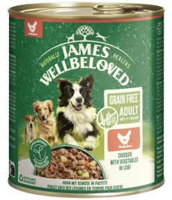 JAMES WELLBELOVED™ Nassfutter Hund - James Wellbeloved Nassfutter für Hunde Grainfree Adult, Huhn in Pastete