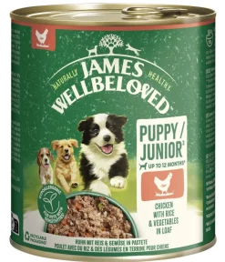 JAMES WELLBELOVED™ Nassfutter Hund - James Wellbeloved Nassfutter für Hunde Puppy Junior, Huhn in Pastete