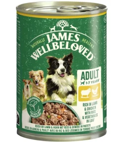 JAMES WELLBELOVED™ Nassfutter Hund - James Wellbeloved Nassfutter für Hunde Adult, Lamm & Huhn in Pastete
