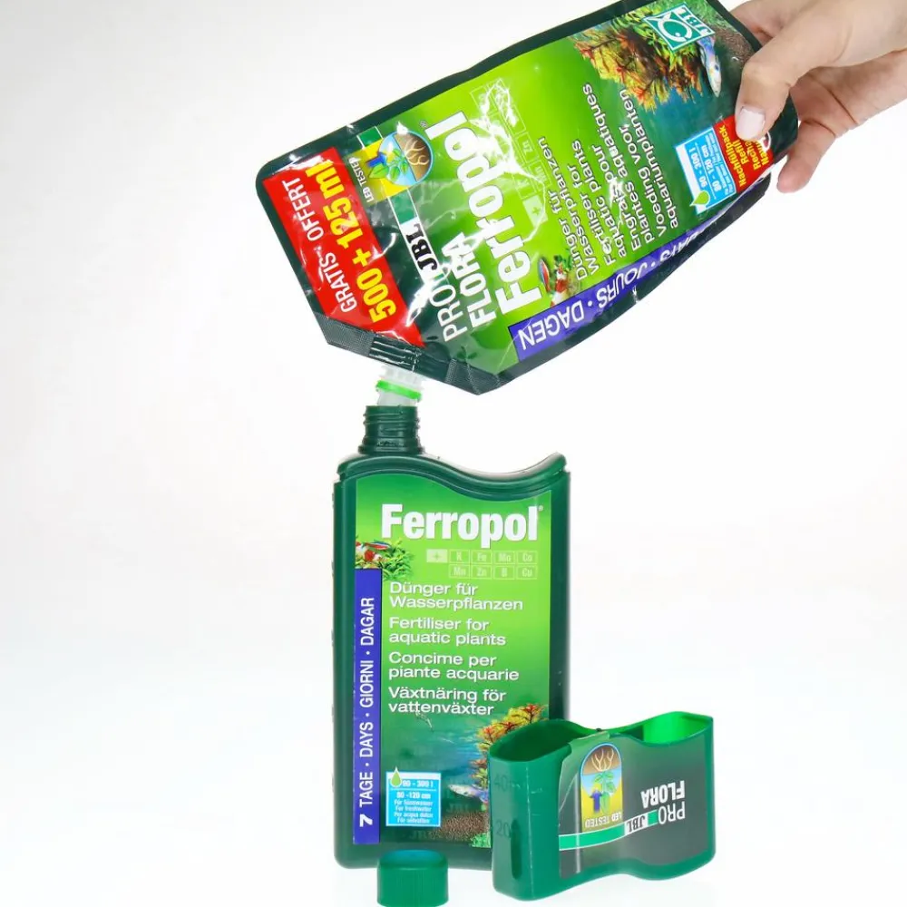 JBL Pflanzenpflege - PROFLORA Aquarienpflanzendünger-Nachfüllpack, 500 + 125 ml Grün