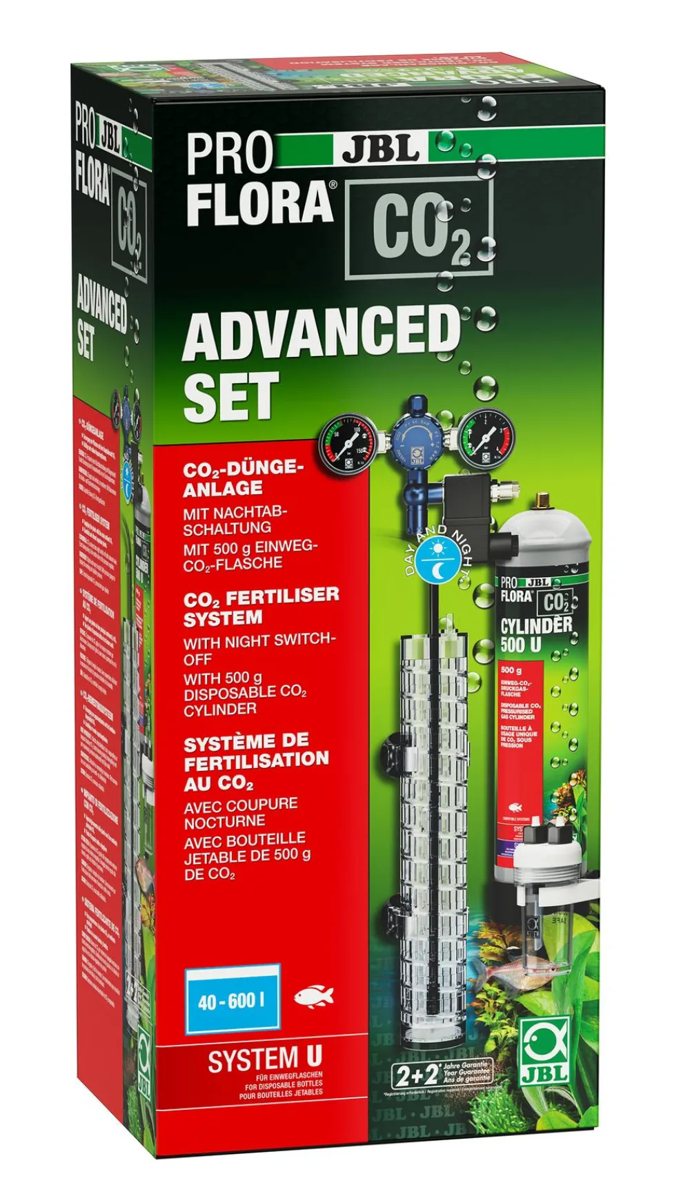 JBL Mehr Pflege & Technik|Pflanzenpflege - PROFLORA CO2 Advanced Set U, 40-600 l