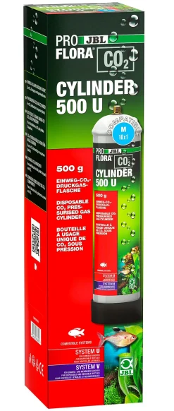 JBL PROFLORA CO2 Cylinder U, 500 g Grau Clearance