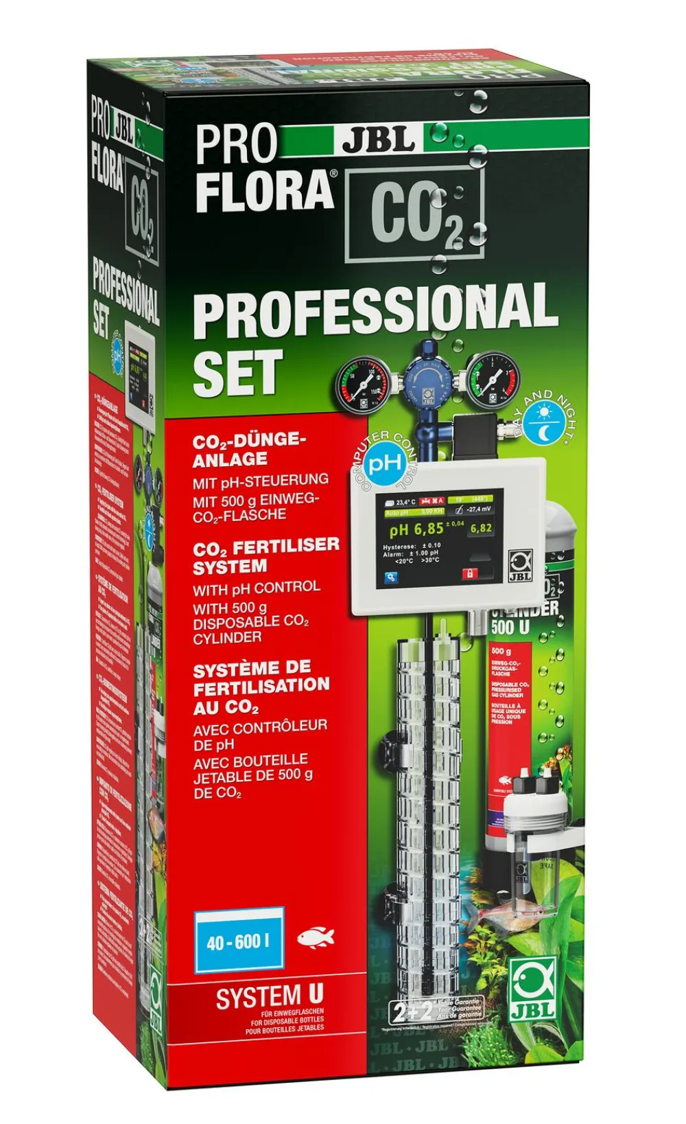 JBL Mehr Pflege & Technik|Pflanzenpflege > PROFLORA CO2 Professional Set U, 40-600 l