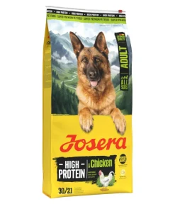Josera Trockenfutter Hund - Trockenfutter für Hunde High Protein Adult, Huhn