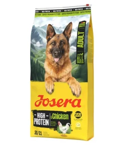 Josera Trockenfutter Hund - Trockenfutter für Hunde High Protein Adult, Huhn