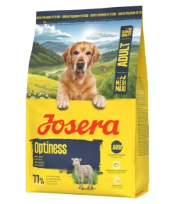 Josera Trockenfutter Hund - Trockenfutter für Hunde Optiness Medi/Maxi Adult, Lamm