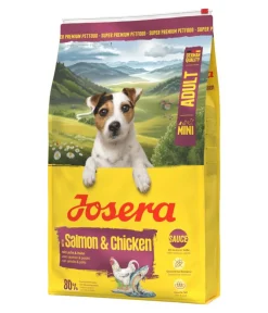 Josera Trockenfutter Hund - Trockenfutter für Hunde Mini Adult, Lachs & Huhn