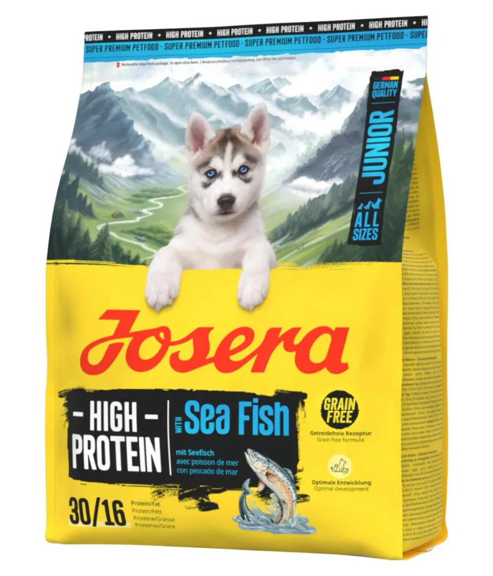 Josera Trockenfutter für Hunde High Protein Junior, Seelachs Online