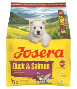 Josera Trockenfutter Hund > Trockenfutter für Hunde Mini Junior, Ente & Lachs