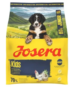 Josera Trockenfutter für Hunde Kids Medi/Maxi Junior, Huhn & Reis New