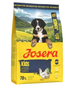 Josera Trockenfutter Hund - Trockenfutter für Hunde Kids Medi/Maxi Junior, Huhn & Reis