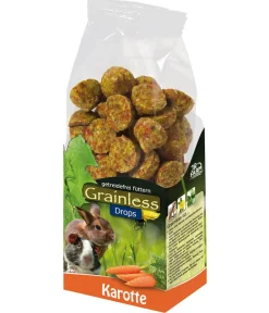 JR FARM Nahrungsergänzung Kleintiere - Nagersnack Grainless Drops, 140 g