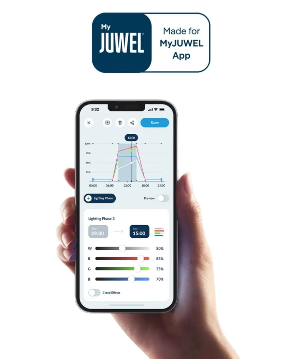 JUWEL® AQUARIUM Beleuchtung - Beleuchtungssteuerung HeliaLux AppControl Schwarz