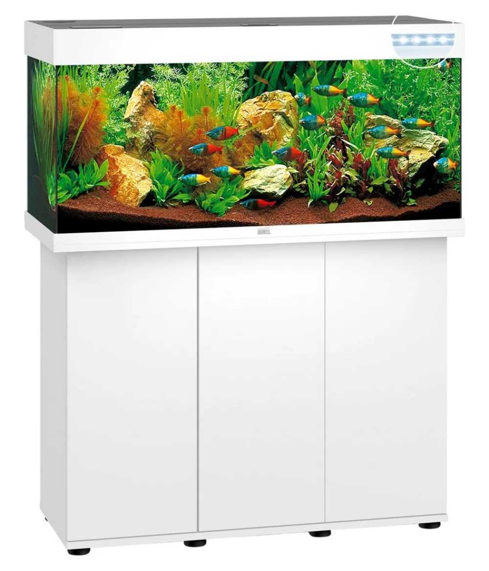JUWEL® AQUARIUM Aquarium Komplettsets - Kombination Rio 180 LED, 180 l, ca. B101/H123/T41 cm Weiß
