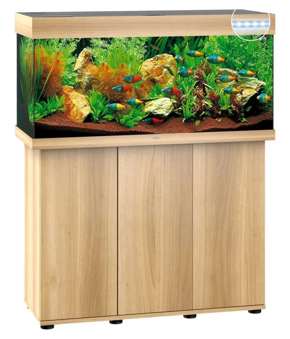JUWEL® AQUARIUM Aquarium Komplettsets - Kombination Rio 180 LED, 180 l, ca. B101/H123/T41 cm Hellbraun