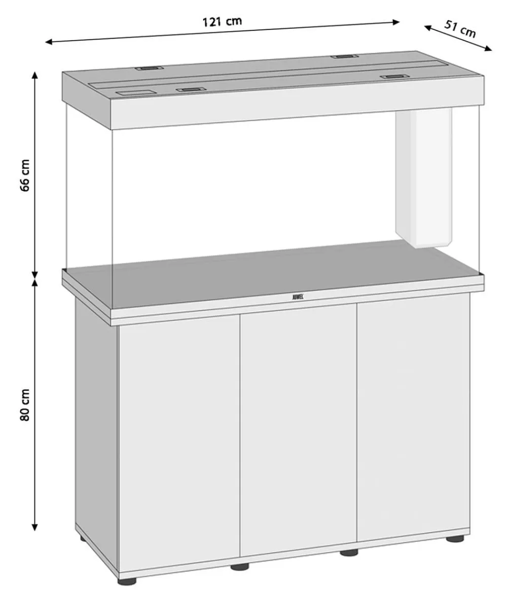 JUWEL® AQUARIUM Aquarium Komplettsets - Kombination Rio 350 LED Hellbraun