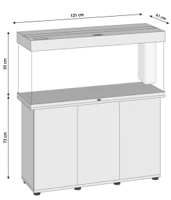 JUWEL® AQUARIUM Aquarium Komplettsets - Kombination Rio 240 LED, ca. B121/H128/T41 cm, 240 l Weiß