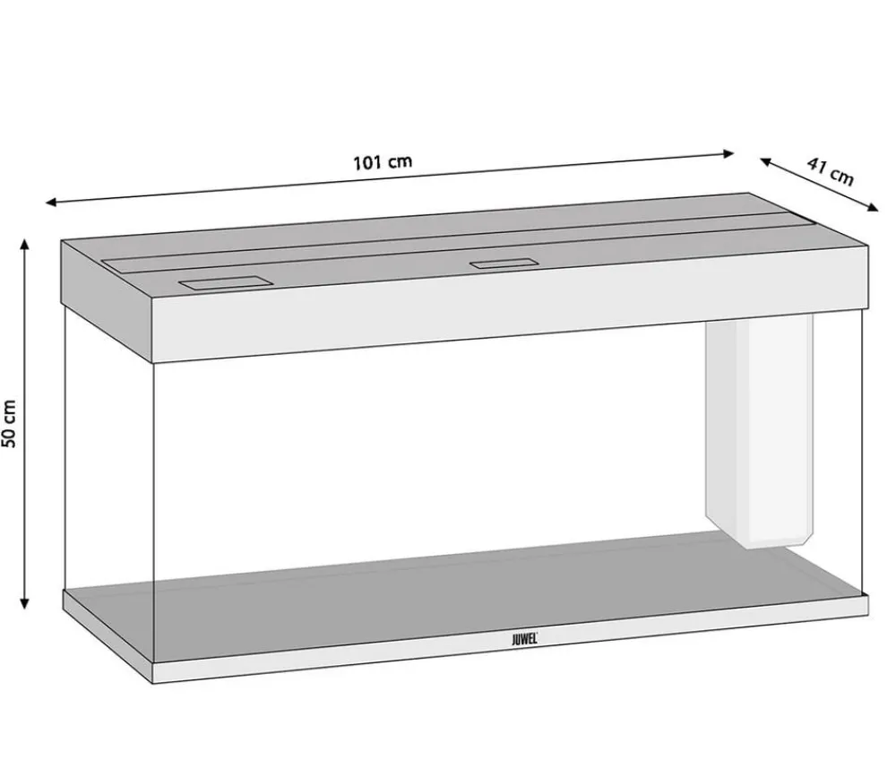 JUWEL® AQUARIUM Einzel Aquarien - Rio 180 LED Grau