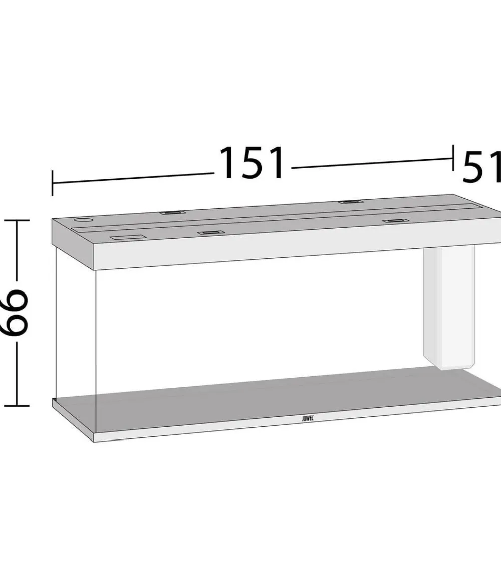 JUWEL® AQUARIUM Einzel Aquarien - Rio 450 LED Grau