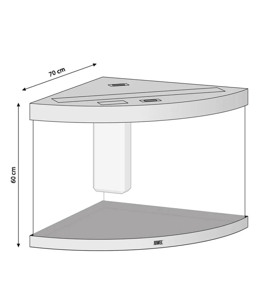 JUWEL® AQUARIUM Einzel Aquarien - Trigon 190 LED Weiß