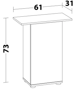 JUWEL® AQUARIUM Möbel > Unterschrank 60/70 SBX, ca. B61/H73/T31 cm