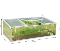 Juwel Frühbeet Biostar 1500 mit Fensteröffner, ca. B150/H50/T80 cm Transparent Sale