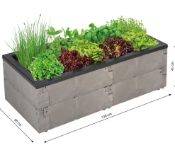 Juwel Pflanzkübel & Blumenkästen|Hochbeete & Frühbeete > Pflanzkasten Timber, ca. B130/H41/T60 cm