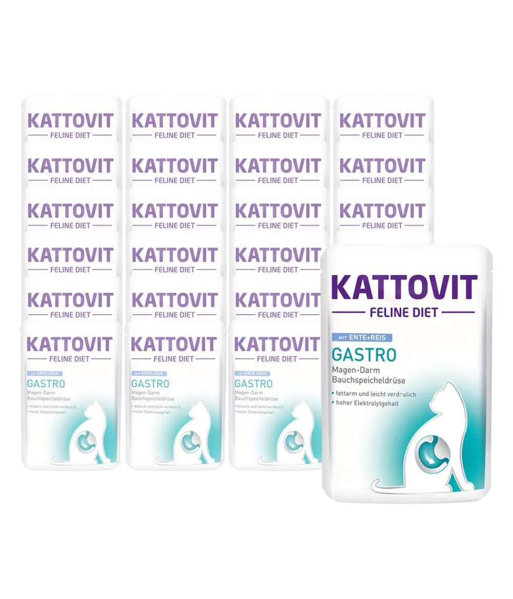 KATTOVIT Feline Diet Diätfutter Katze|Nassfutter Katze - Nassfutter für Katzen Gastro, 24 x 85 g