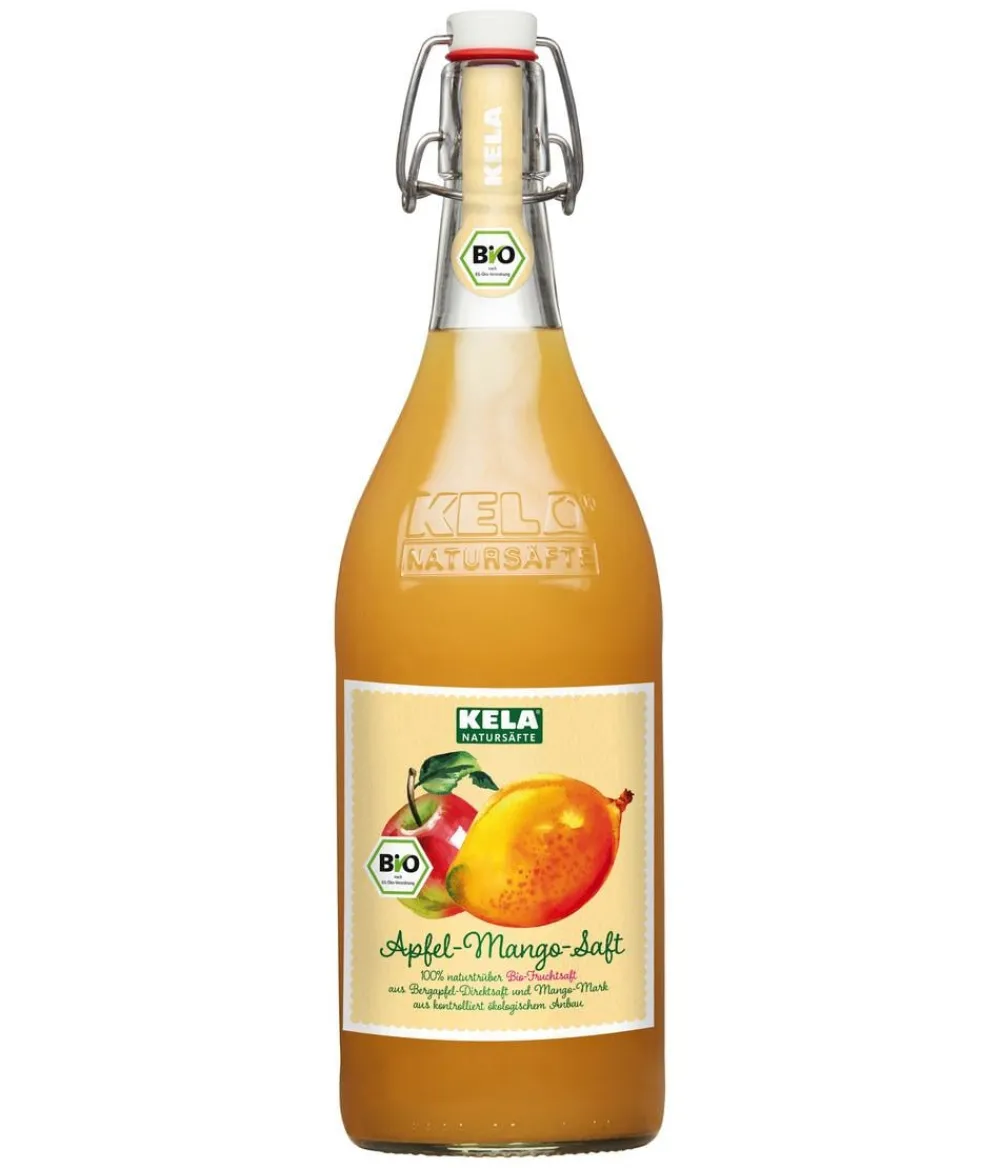KELA Apfel & Mango 100 % Bio-Fruchtsaft, 1 L Orange Outlet