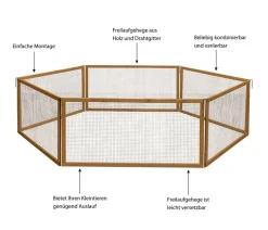 Kerbl Freilaufgehege > Freilaufgehege Vario, ca. B120/H59/T120 cm