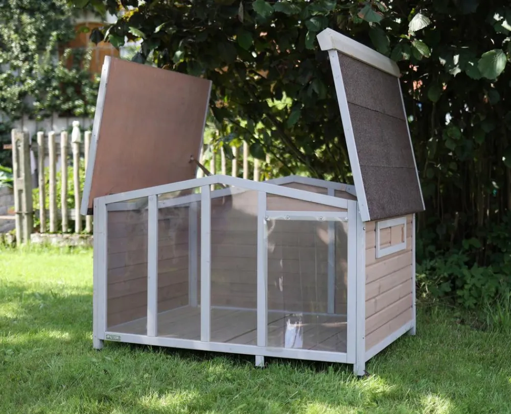 Kerbl Hundehütte Overview, ca. B134/H82/T98 cm Outlet