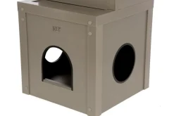 Kerbl Katzenspielhaus Alex ECO, , ca. B42/H152,5/T42 cm Grau Outlet