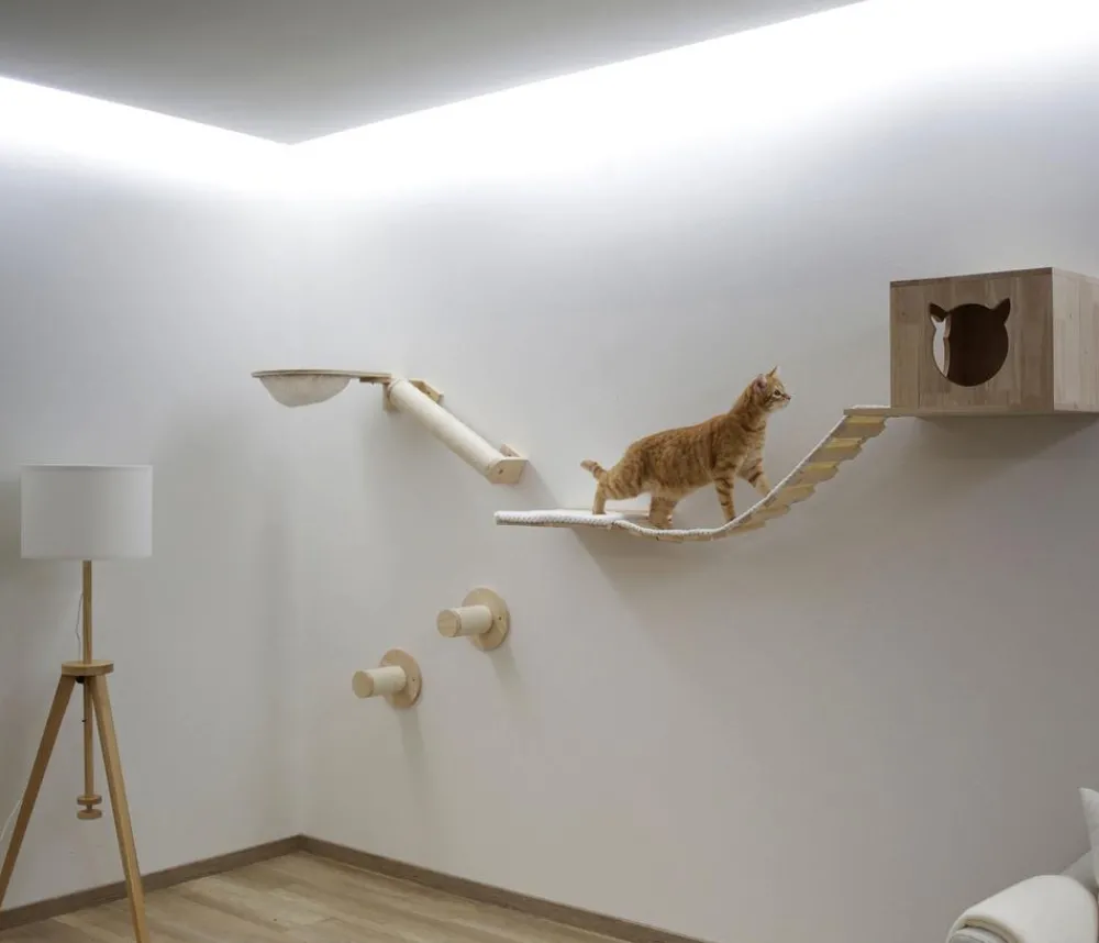 KERBL Pet Kletterwand Anden, 8-teilig Best