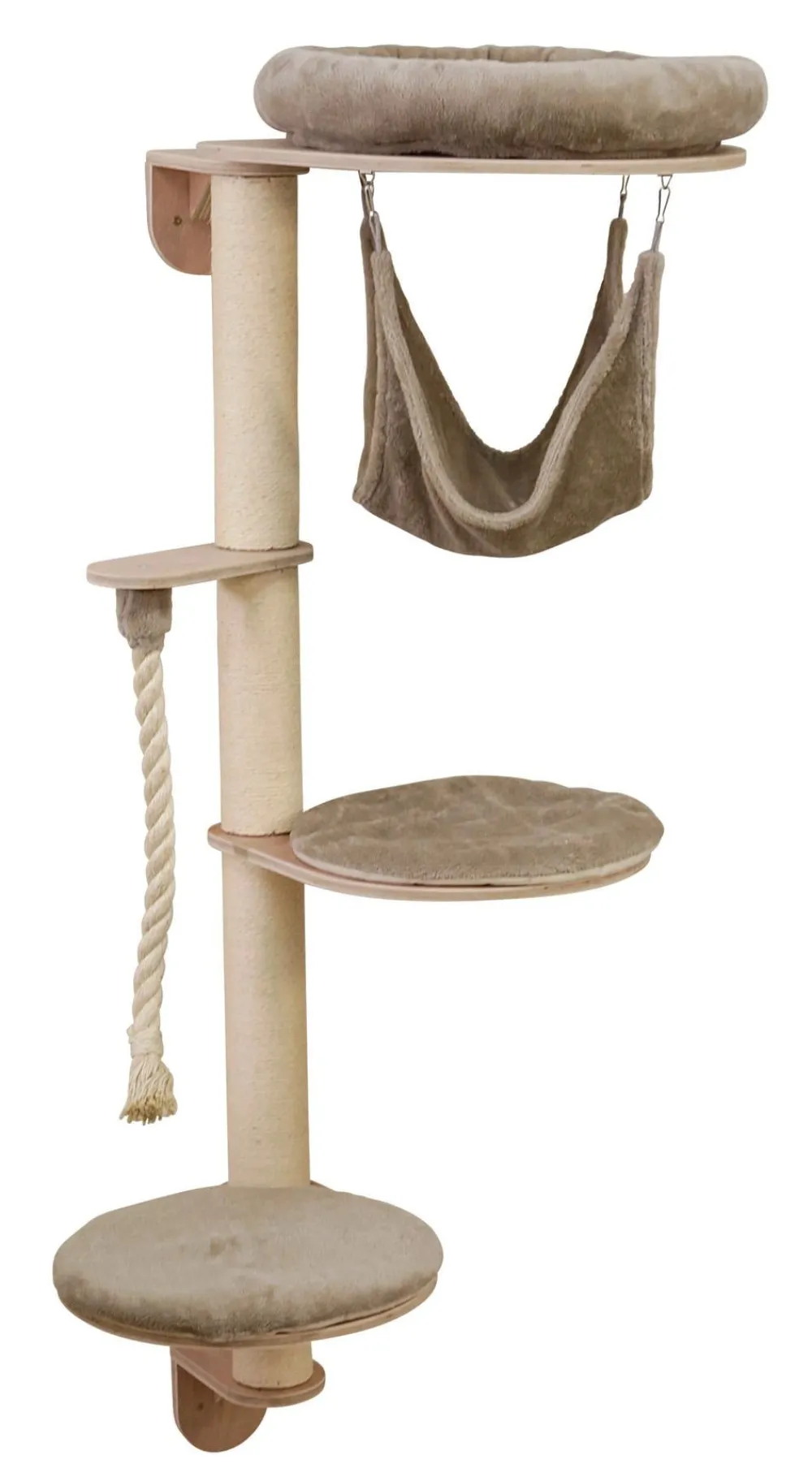 Kerbl Kratzbäume & Kratzmöbel - Wandkratzbaum Dolomit Grappa, , ca. B80/H158/T66 cm Beige