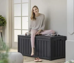 Keter Aufbewahrungsboxen > Aufbewahrungsbox Glenwood, 390 Liter, ca. B128/H61/T65 cm