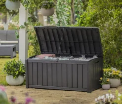 Keter Aufbewahrungsboxen > Aufbewahrungsbox Glenwood, 390 Liter, ca. B128/H61/T65 cm