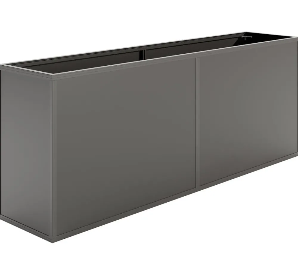 KGT Hochbeete & Frühbeete - Alu-Hochbeet 210, ca. B205/H77/T45 cm Anthrazit