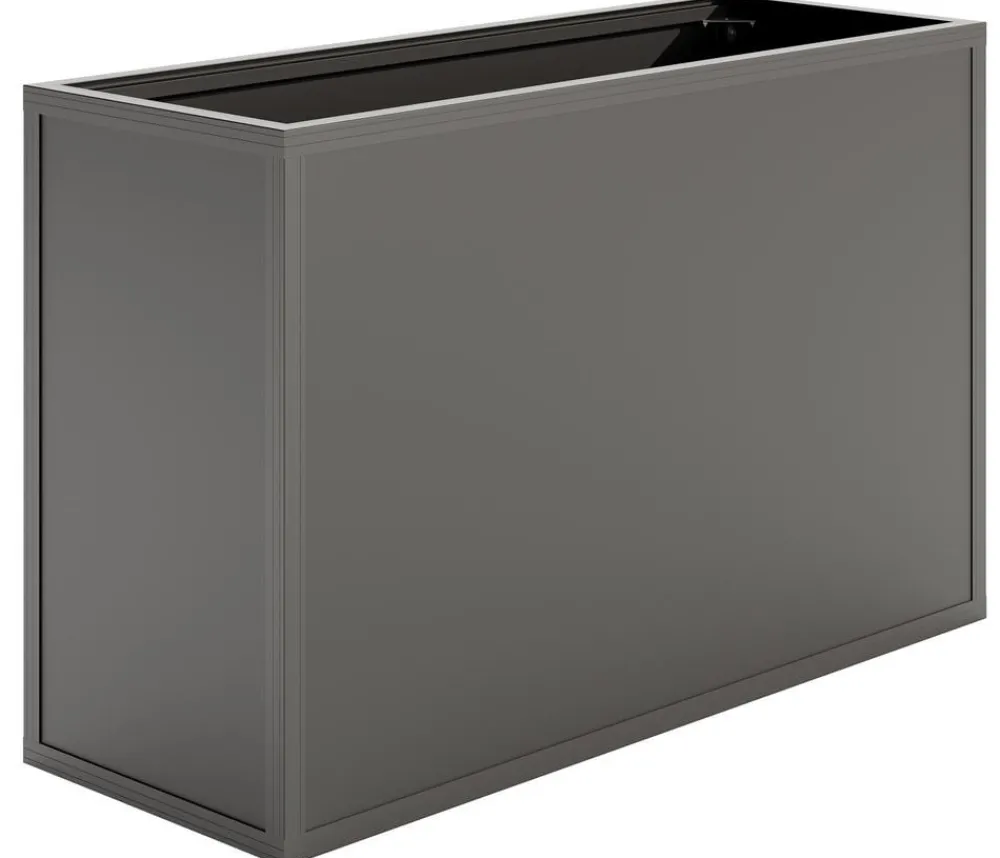 KGT Hochbeete & Frühbeete - Alu-Hochbeet 130, ca. B121/H77/T45 cm Anthrazit