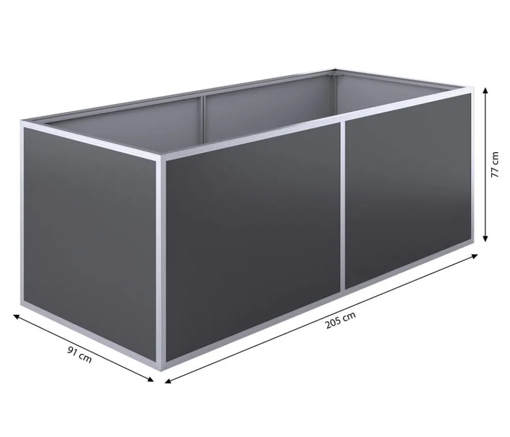 KGT Hochbeete & Frühbeete > Aluminium-Hochbeet, 91er