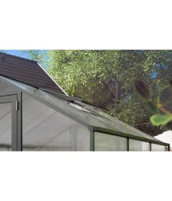 KGT Gewächshaus Zubehör - Dachfenster für Gewächshaus Rose, Orchidee, Lilie Dunkelgrau