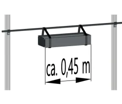 KGT Gewächshaus Zubehör - Design-Wanne Schwarz