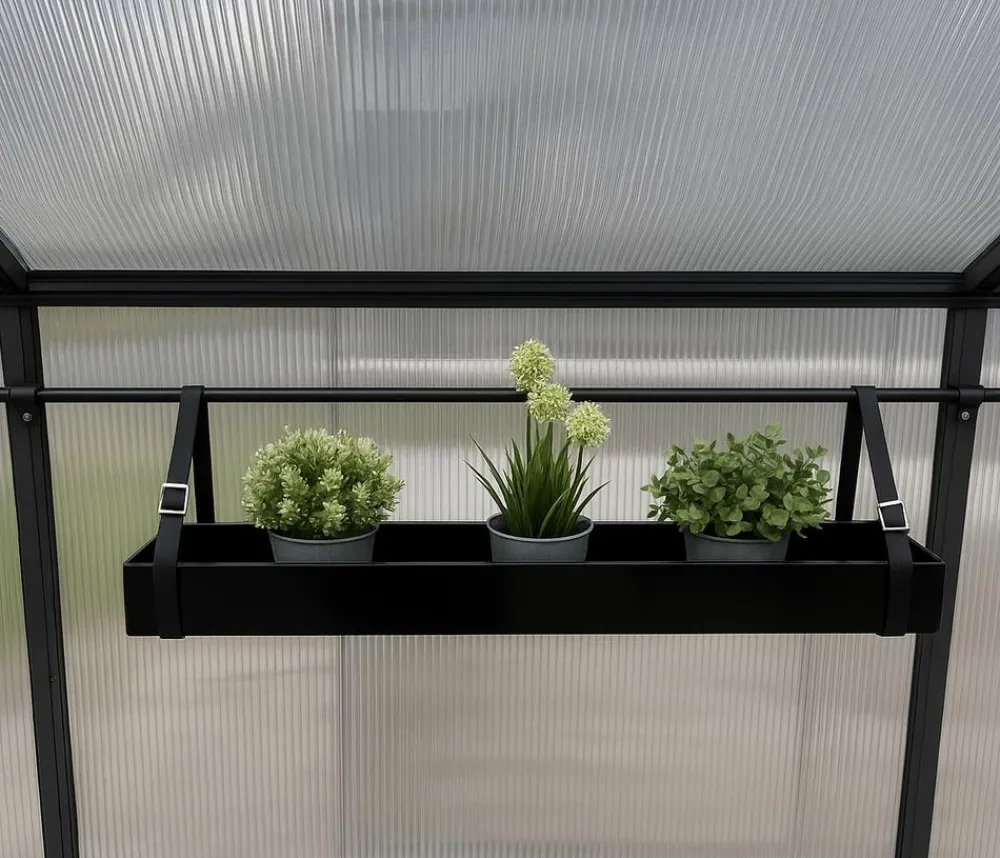 KGT Gewächshaus Zubehör - Design-Wanne Schwarz
